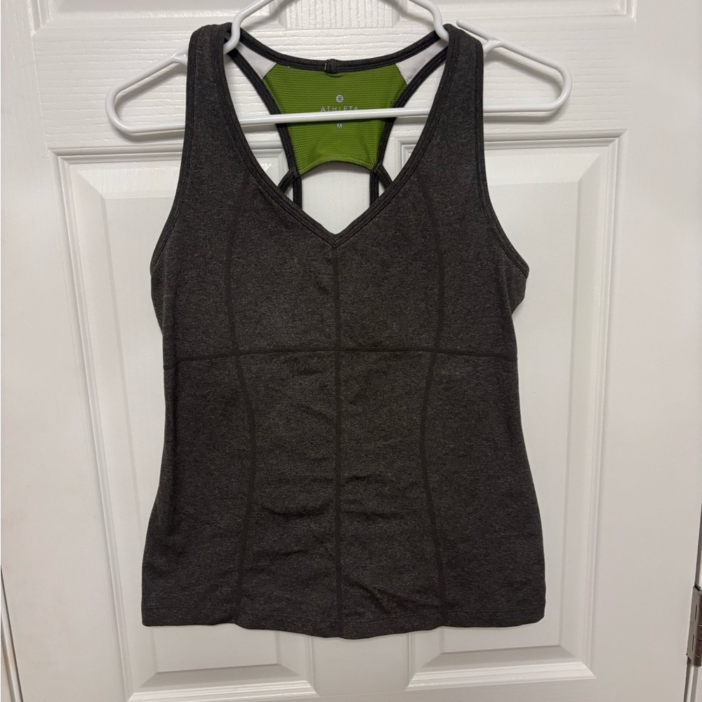 Athleta Charcoal Gray Tank Top. Medium